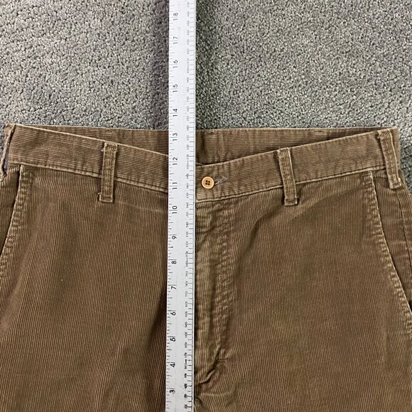 Vintage 70s Lee Corduroy Pants Men's 34 x 32 Fits 32x31 Brown USA Talon Zipper - Picture 9 of 12